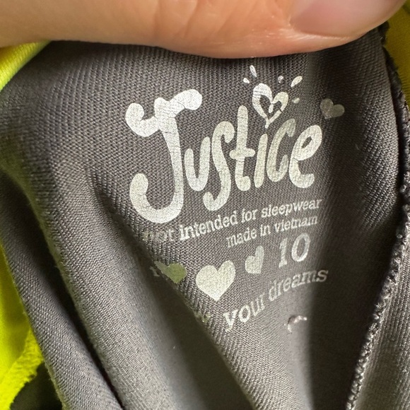 Justice Gray and Yellow leggings - Picture 3 of 4